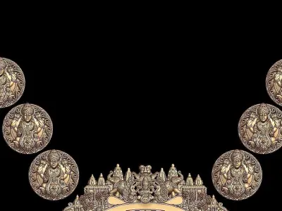 LAXMIJI NECKLACE DARBAR 3D print model