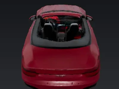 Inspired from Mercedes-Benz SL 63 AMG 2022 Low-poly 3D model