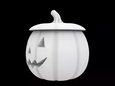 Pumpkin Lantern Jar 3D Printable Model 3D print model
