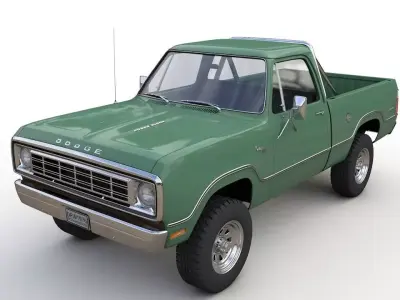 Dodge Power Wagon Single Cab 1976 3D model