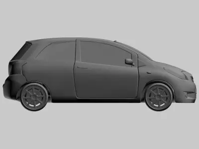toyota vitz-Yaris 3doors 3D model