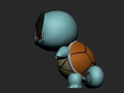 CHIBI POKEMON - SQUIRTLE SQUAD LEADER Free 3D print model