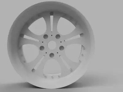 SSR Vienna Schnitt 1 10 RC Wheels 12mm HEX with and without tire 3D print model