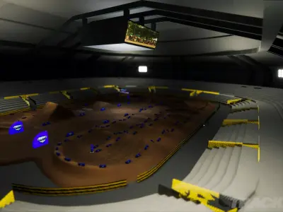 Stadium low poly plus  textures Free low-poly 3D model