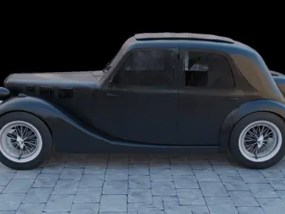 Renault Celtaquatre Low-poly 3D model