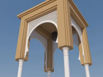 Traditional Moroccan Door 3D model