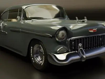 Classic Custom 50s Car 3D model
