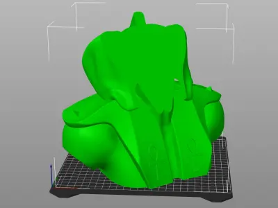 Dog Dachshund-Anubis Bust 3D print model