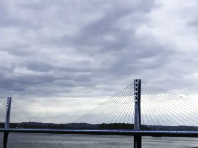 Multispan Cable-Stayed Bridge 3D model