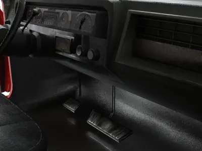  Classic Sedan XI  Low-poly 3D model