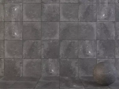 Flaviker Nordik Stone Black 60x60 Texture