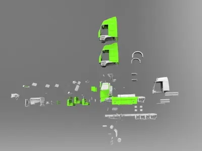 Volvo FH12 4x2 6x2-4 2012 3D model 3D model