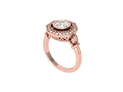 Wedding Ring  3D print model 53