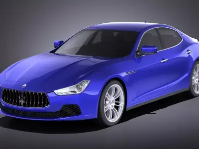 Maserati Ghibli 2016 VRAY 3D model