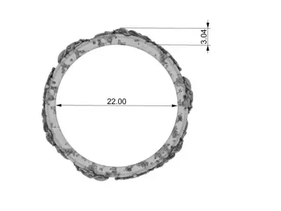 Marine ring 3D print model