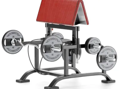 Gym Equipment FULLY ADJUSTABLE BENCH 3D model 3D model