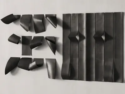 280 decorative wall art 12 metal wall sculptures P01 3D model