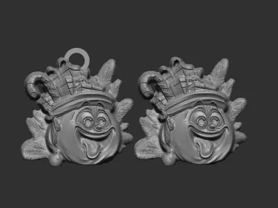 christmas sanda gift bags decor  3D print model