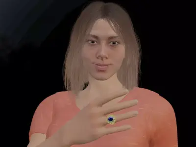 Signet Ring 3D Model  High-Detail Jewelry 3D print model