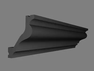 Cornice Moulding  Low-poly 3D model