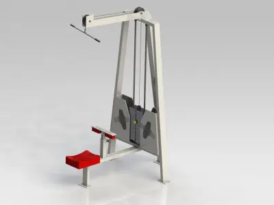 Post back Bodybuilding 3D model