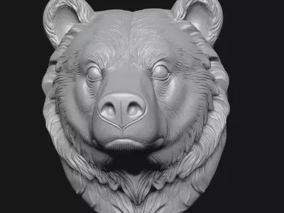 bear sculpture 3D print model get