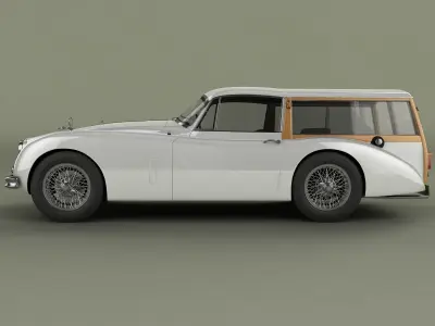 Jaguar XK150 Foxbat 3D model