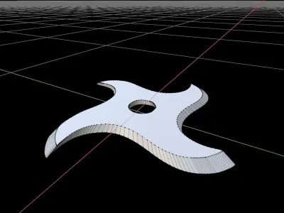 Shuriken star 3D print model