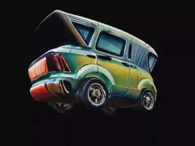 COOL CARS SolarRover no8 Collectable Model these WHEELS are HOT Low-poly 3D model