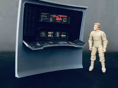 USS Enterprise Bridge Engineering Station - The Wrath of Khan 3D print model