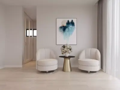 Modern Luxury Bedroom Interior 3D model