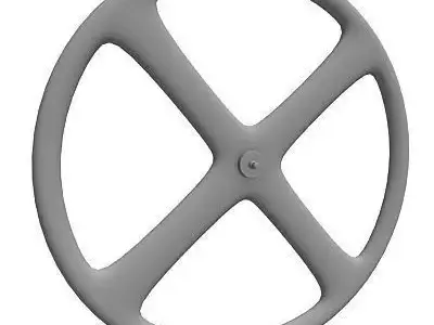 Detailed Formed Bike Wheel 3D model