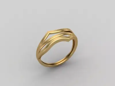 Women Ring Plain Ring Ready STL 3DM Models Womens Rings 3D print model 25