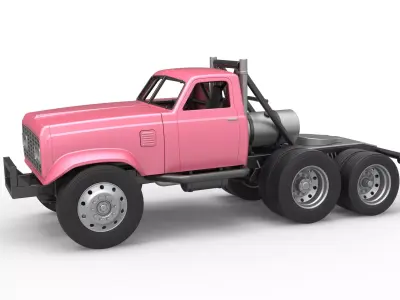 Vintage GATR Racing Semi truck Version 3 Scale 1 to 25 3D print model