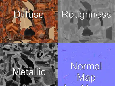 Traditional Djembe Drum Carved Wood model pack Low-poly 3D model