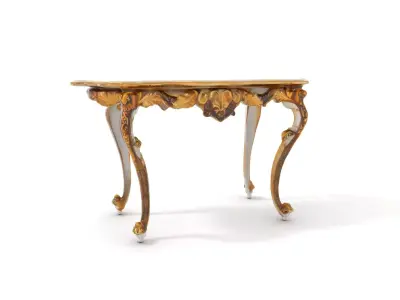 Elegant Baroque Console model pack Low-poly 3D model