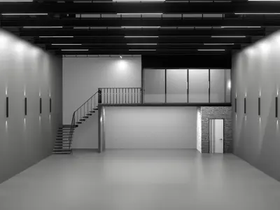 3D Warehouse car studio interior 3D model