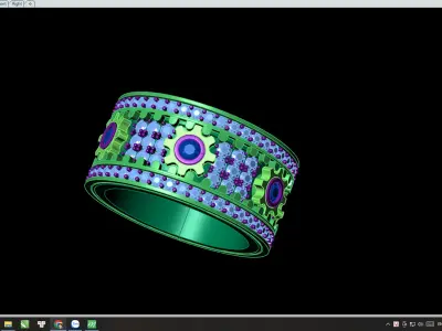 Ring rotates gears  3D print model