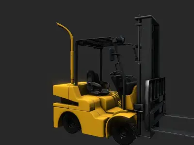 fork-lift-truck forklift 3D model