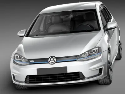 Volkswagen e-Golf 2015 3D model