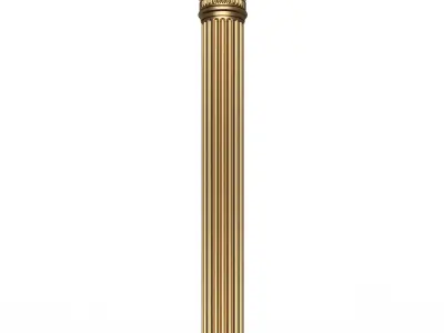 Column Capital 1401 Low-poly 3D model