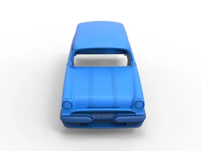 Shell Pontiac Chieftain 1955 Scale 1 to 24 3D print model