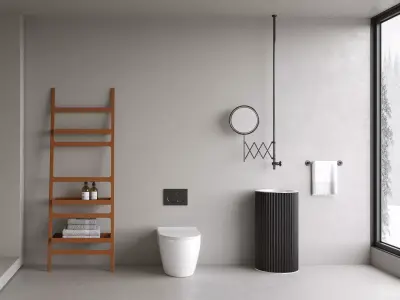 modern bathroom interior scenes 28 3D model
