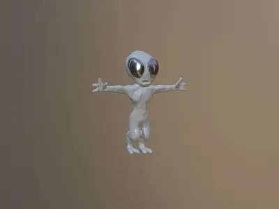 Alien humanoid Free 3D model