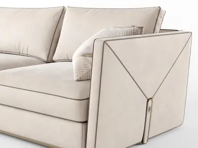 Visionnaire Bastian 3 seater sofa 02 3D model