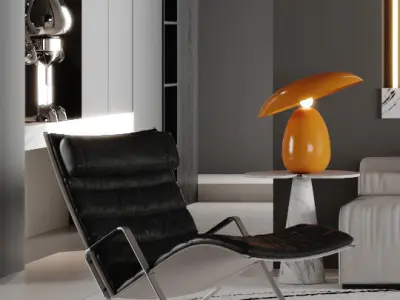 Modern minimalist living room  3D model