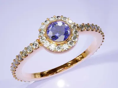diamonds ring 3D print model purchase