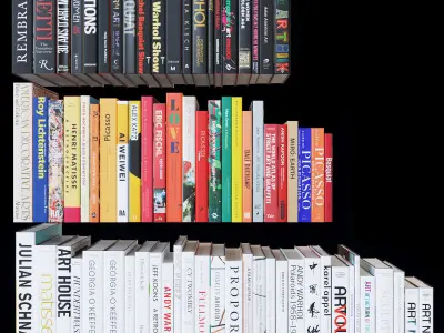 Coffee Table Books - Art 3D model