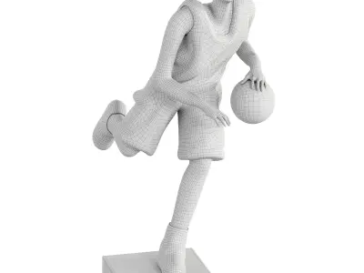 Decorative  Sculpture Golden Dribble 3D model