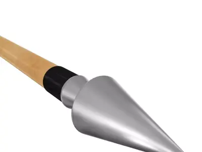 Wooden Arrow Low-poly 3D model